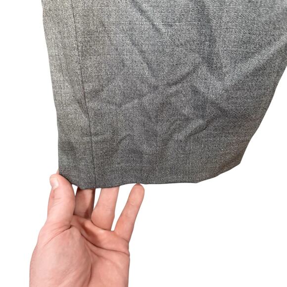 Hart Schaffner Marx Men's 44 Regular 44R Gray 100% Wool Chicago Fit Dress Pants - Picture 7 of 8